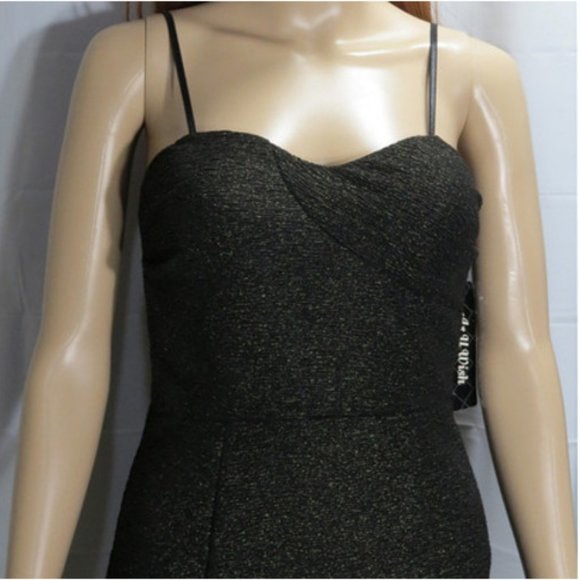 NEW Black & Gold Short Dress with Tags - Picture 4 of 4